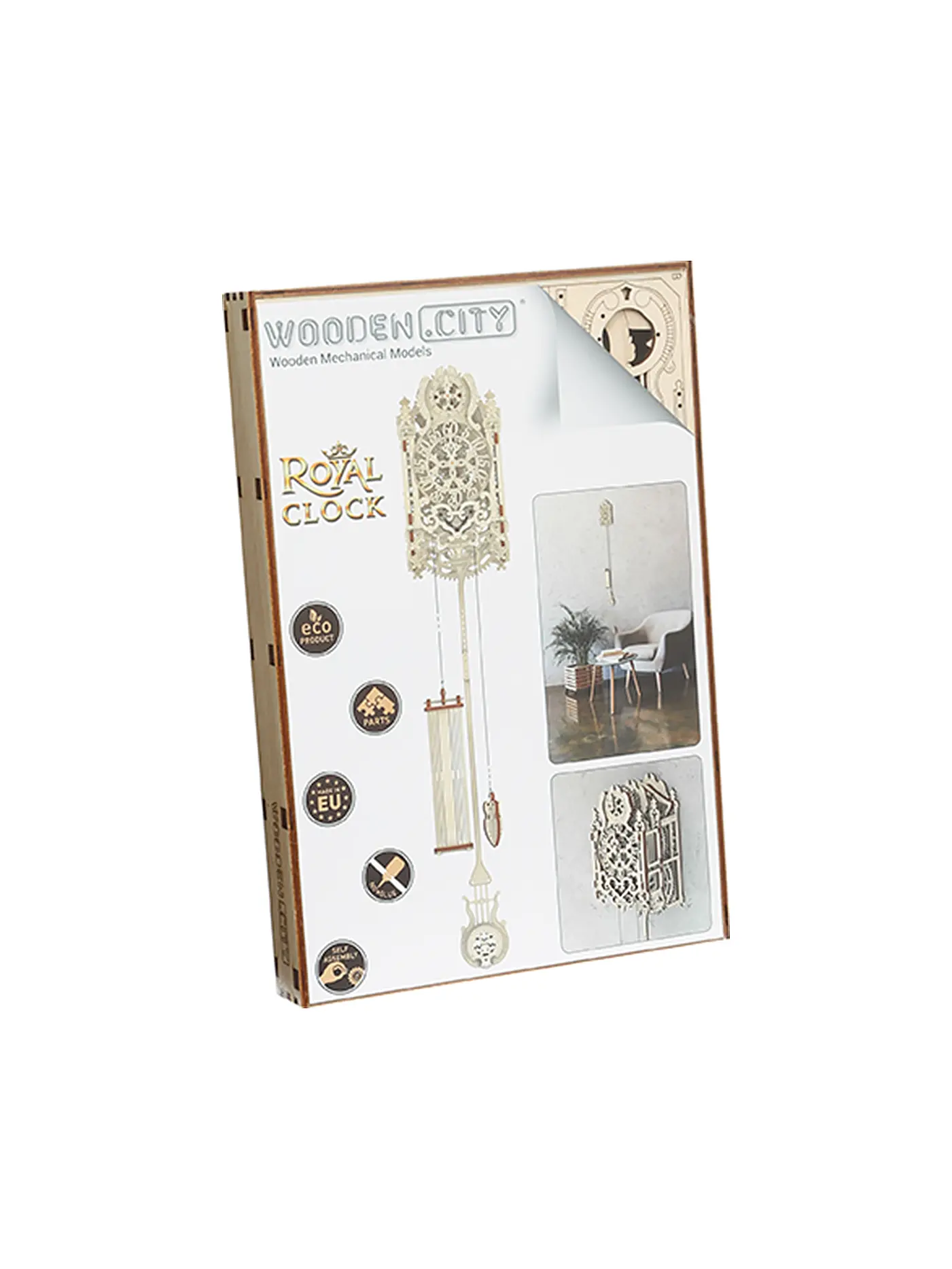 WOODEN CITY | Holz 3D Bausatz - Royal Clock | 